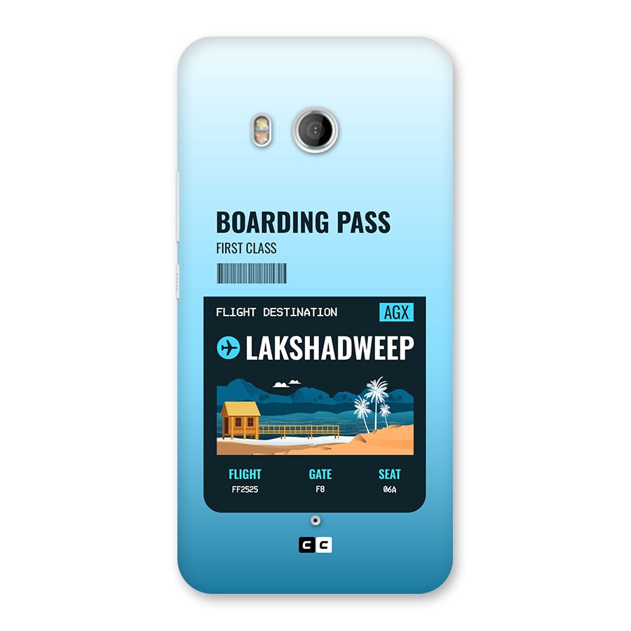 Lakshadweep Boarding Pass Back Case for HTC U11