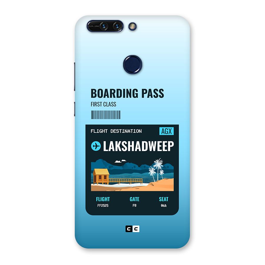 Lakshadweep Boarding Pass Back Case for Honor 8 Pro