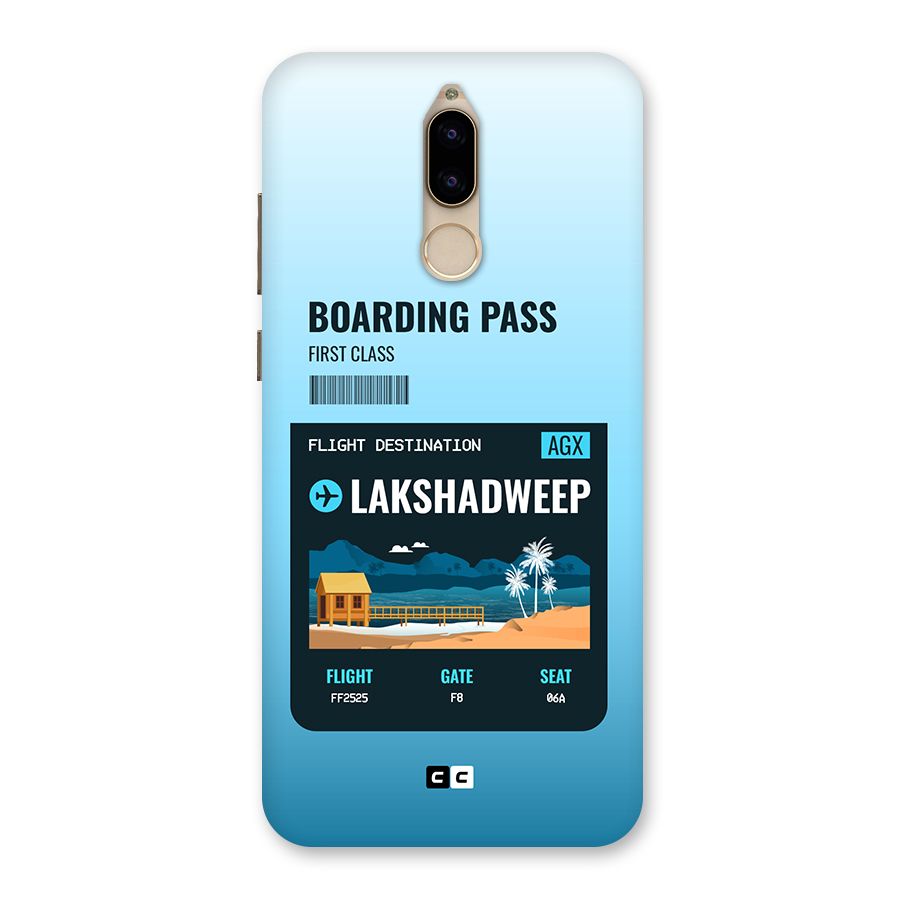 Lakshadweep Boarding Pass Back Case for Honor 9i
