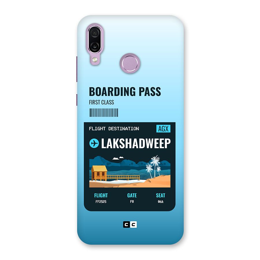 Lakshadweep Boarding Pass Back Case for Honor Play