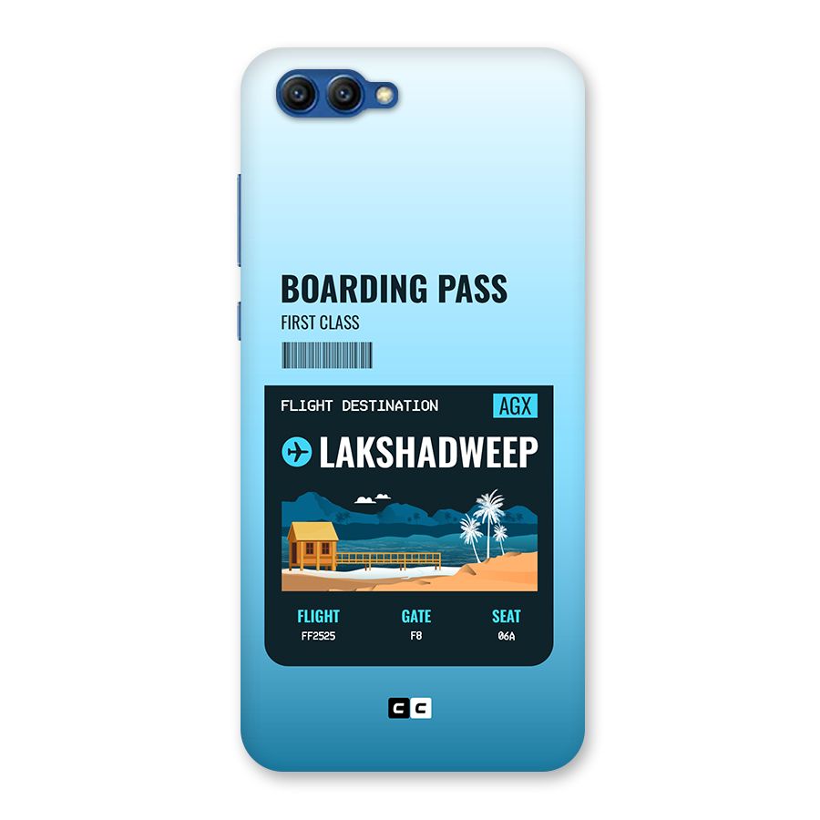 Lakshadweep Boarding Pass Back Case for Honor View 10