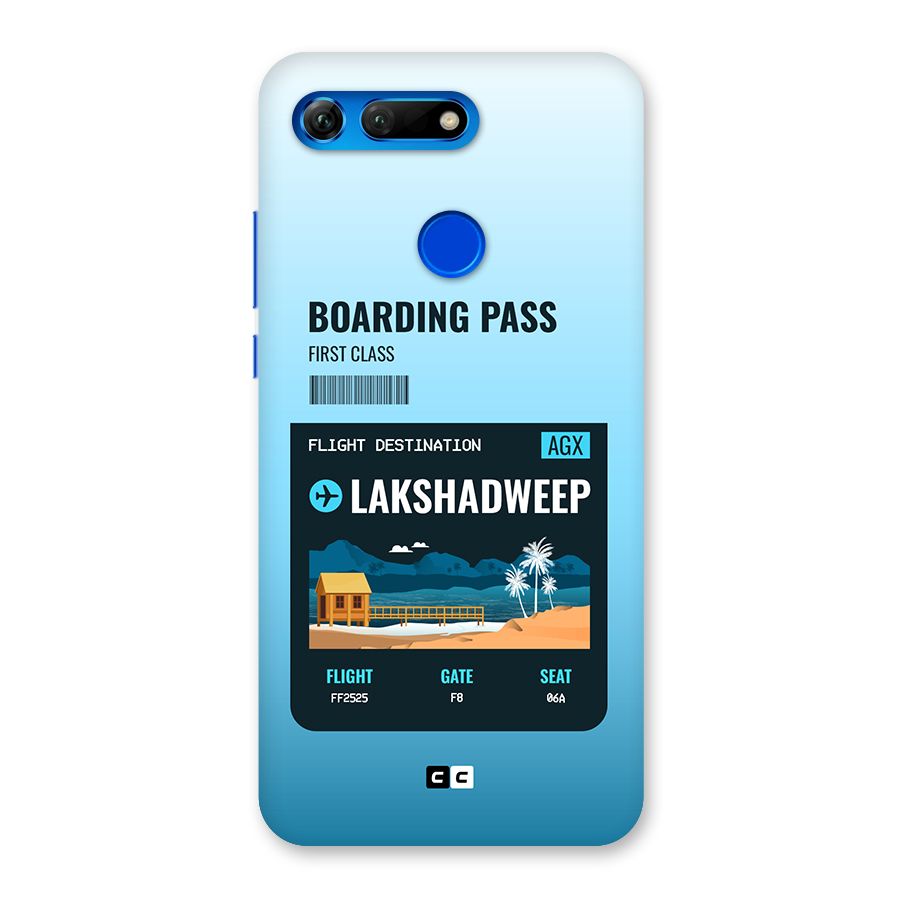 Lakshadweep Boarding Pass Back Case for Honor View 20