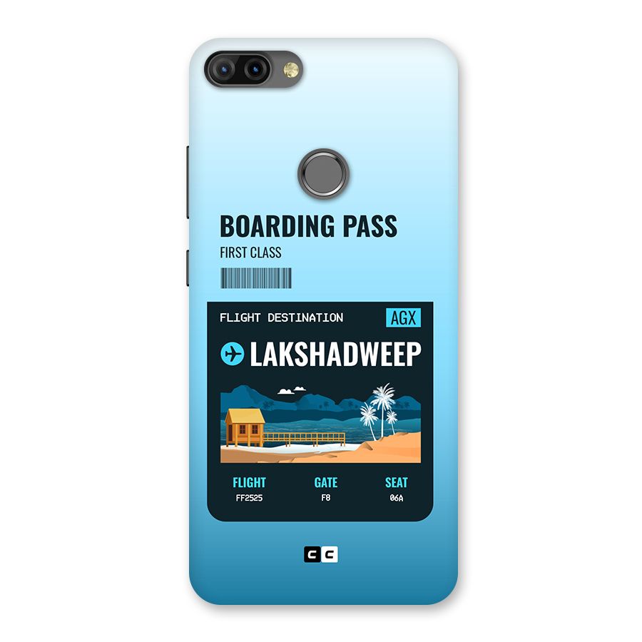 Lakshadweep Boarding Pass Back Case for Infinix Hot 6 Pro