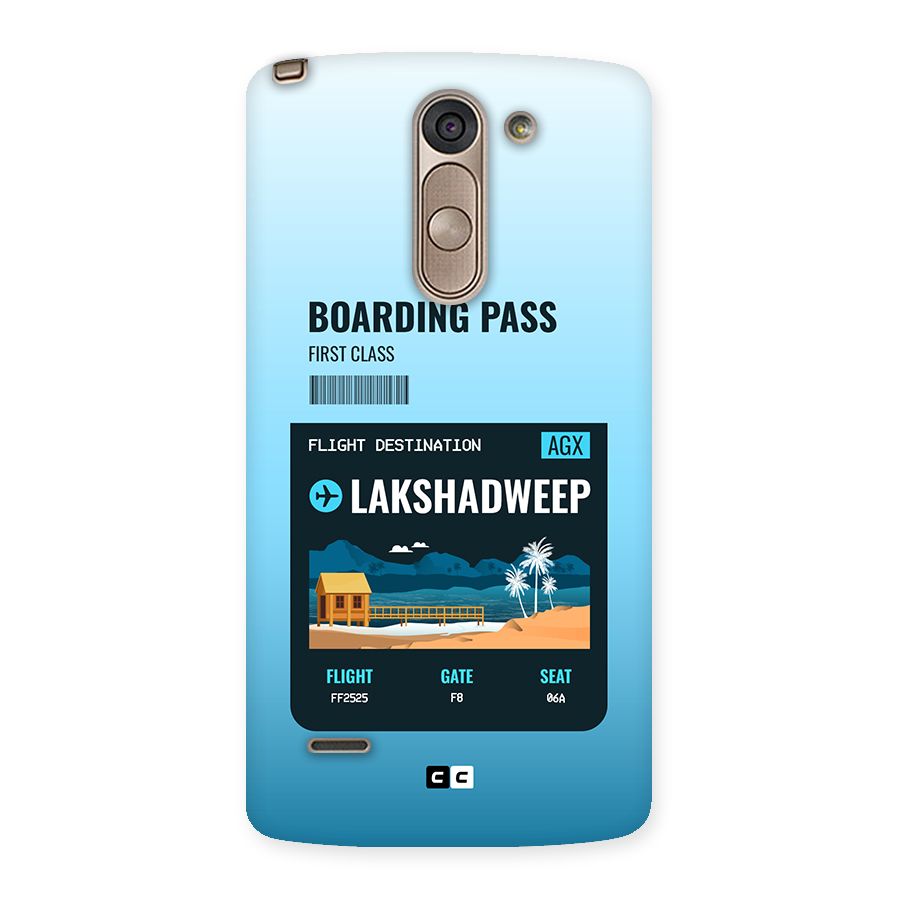 Lakshadweep Boarding Pass Back Case for LG G3 Stylus