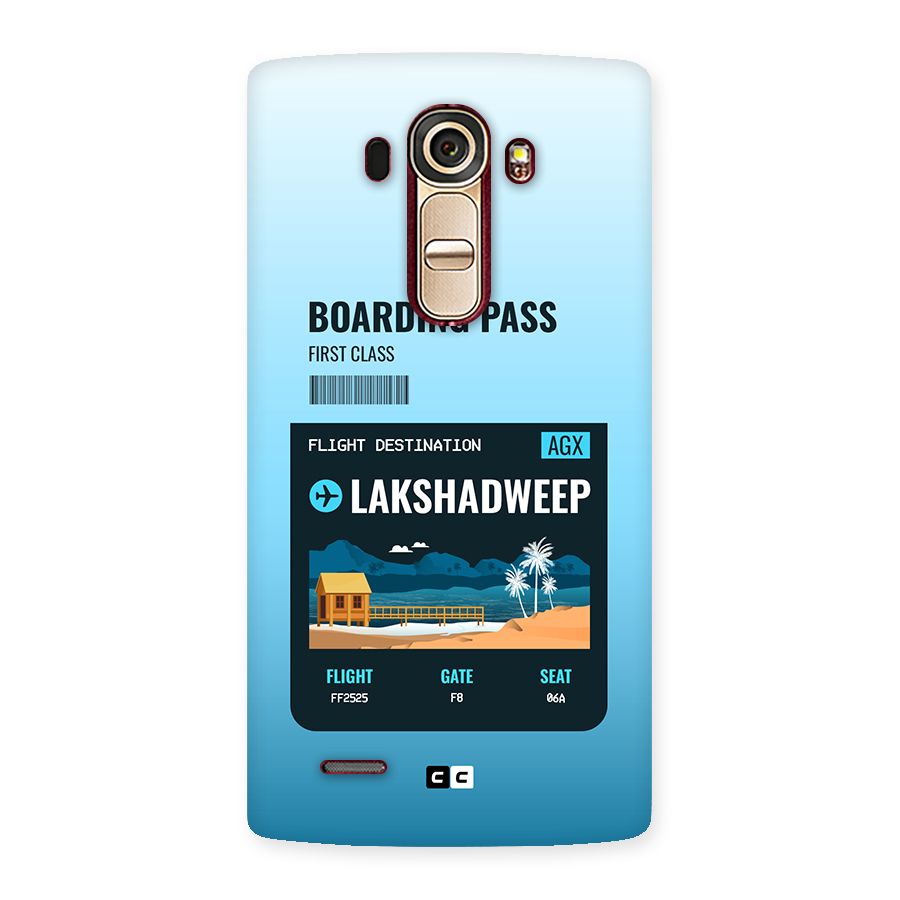 Lakshadweep Boarding Pass Back Case for LG G4