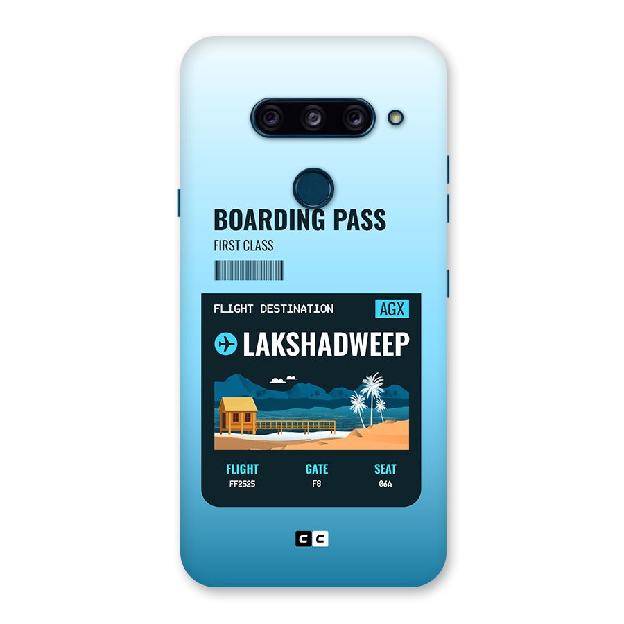 Lakshadweep Boarding Pass Back Case for LG  V40 ThinQ