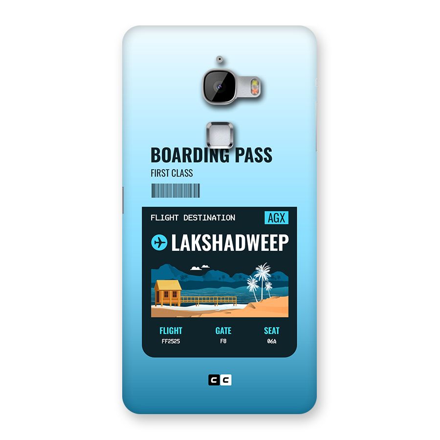 Lakshadweep Boarding Pass Back Case for LeTV Le Max
