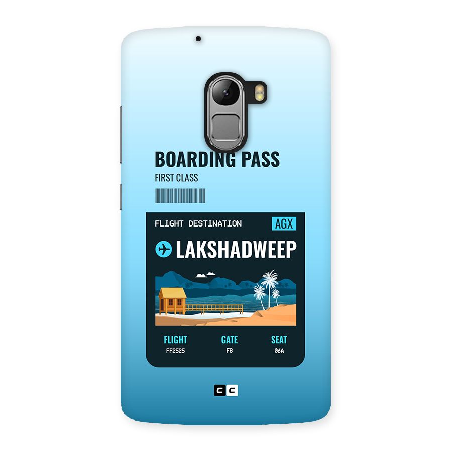 Lakshadweep Boarding Pass Back Case for Lenovo K4 Note