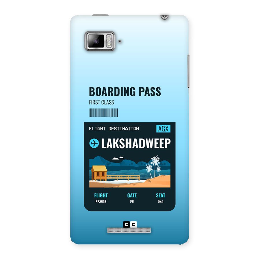 Lakshadweep Boarding Pass Back Case for Lenovo Vibe Z K910