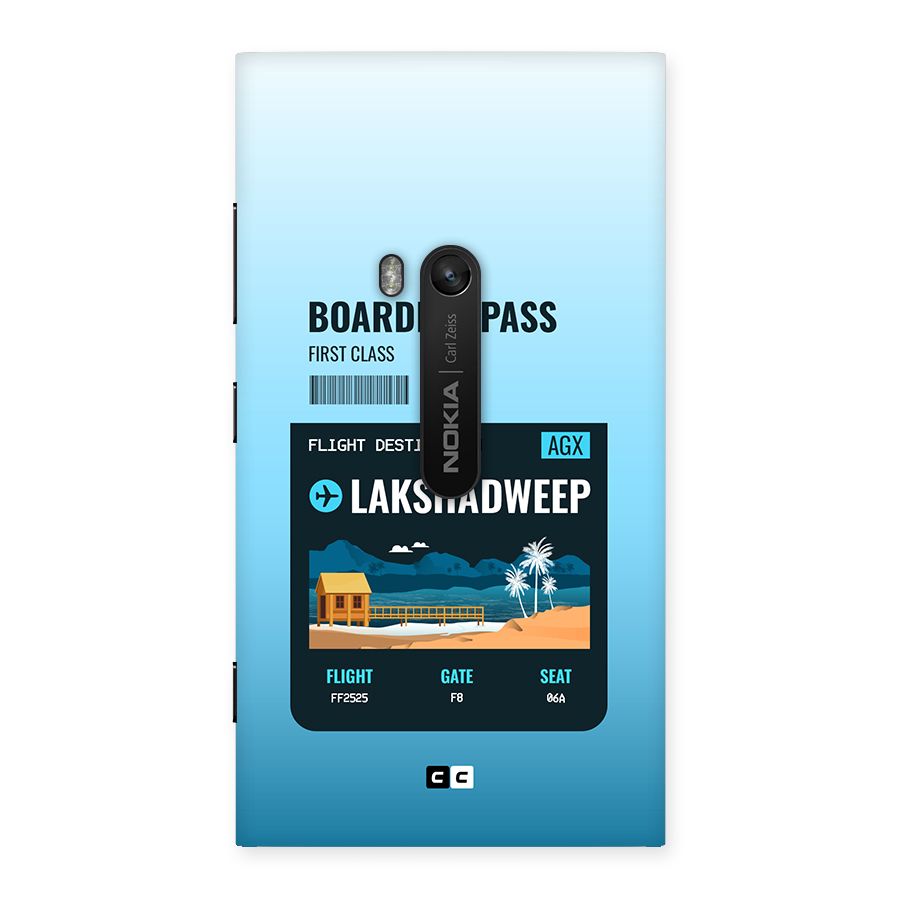 Lakshadweep Boarding Pass Back Case for Lumia 920