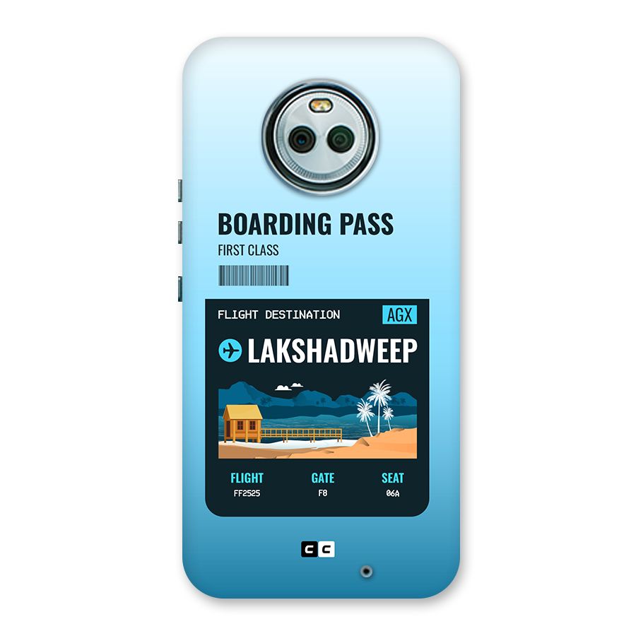 Lakshadweep Boarding Pass Back Case for Moto X4