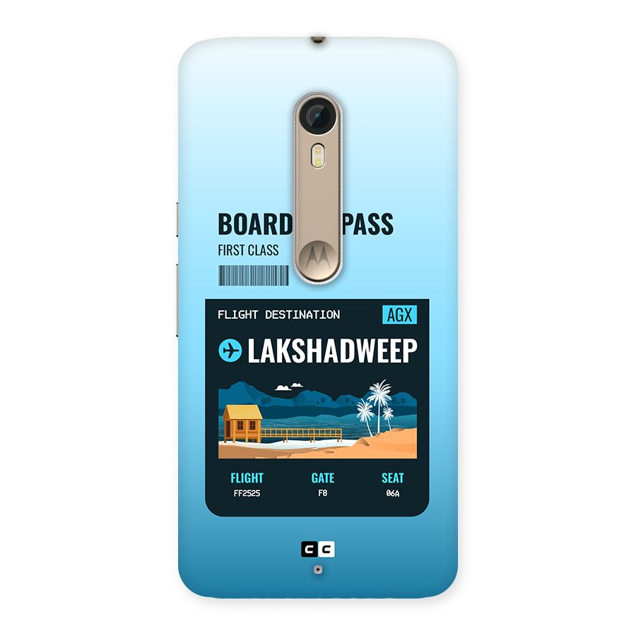 Lakshadweep Boarding Pass Back Case for Moto X Style