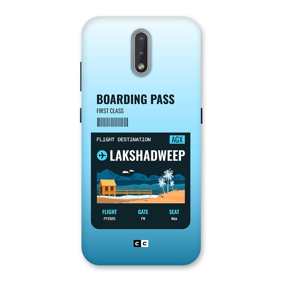 Lakshadweep Boarding Pass Back Case for Nokia 2.3