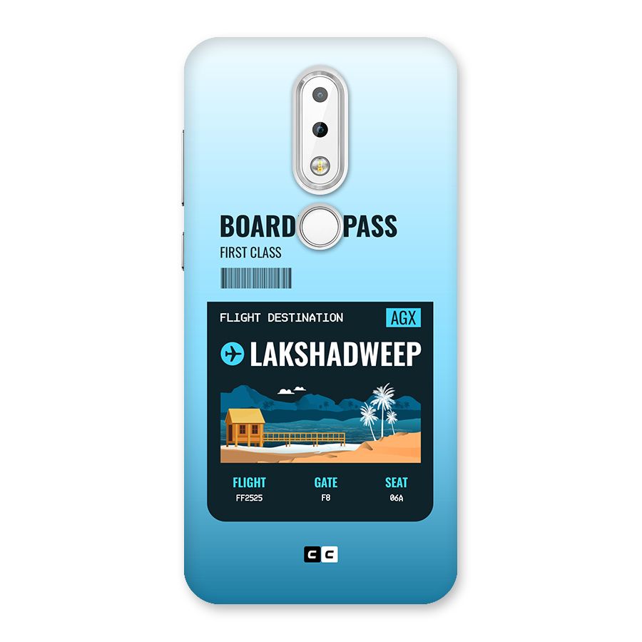 Lakshadweep Boarding Pass Back Case for Nokia 6.1 Plus