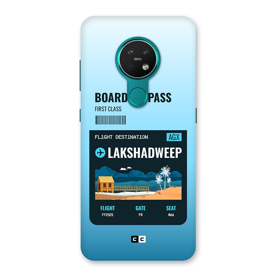 Lakshadweep Boarding Pass Back Case for Nokia 7.2