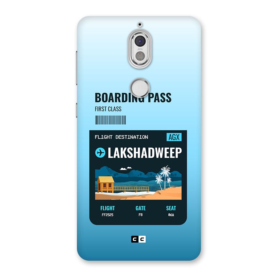 Lakshadweep Boarding Pass Back Case for Nokia 7