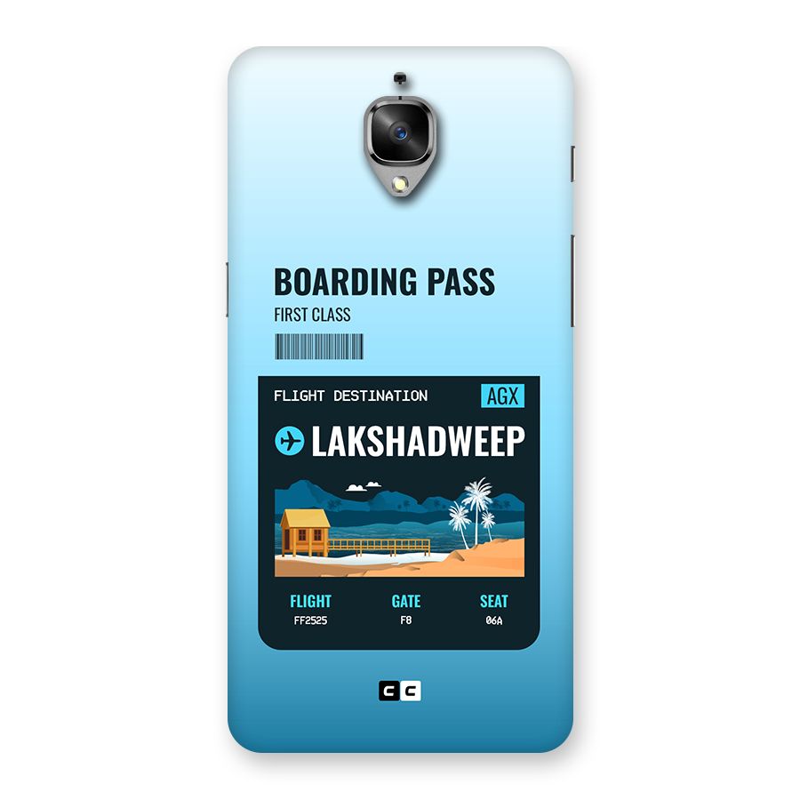 Lakshadweep Boarding Pass Back Case for OnePlus 3T