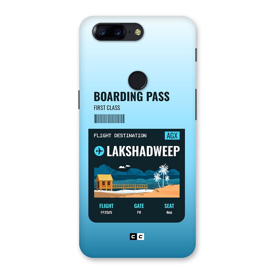 Lakshadweep Boarding Pass Back Case for OnePlus 5T