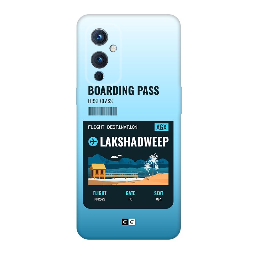 Lakshadweep Boarding Pass Back Case for OnePlus 9