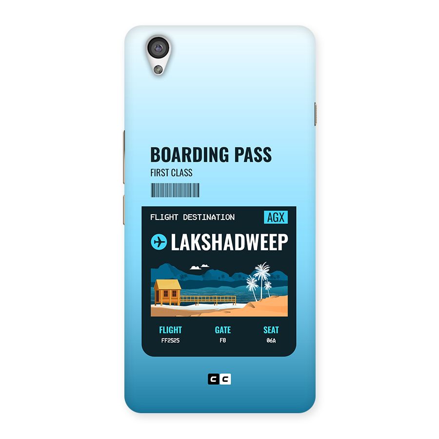 Lakshadweep Boarding Pass Back Case for OnePlus X