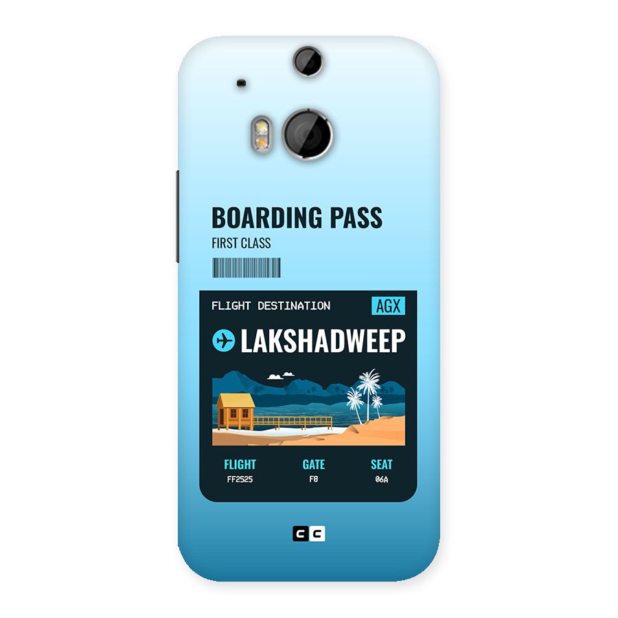 Lakshadweep Boarding Pass Back Case for One M8