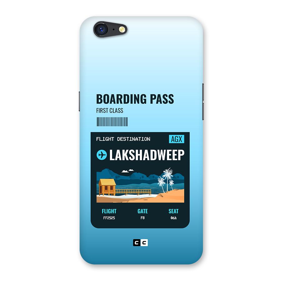 Lakshadweep Boarding Pass Back Case for Oppo A71