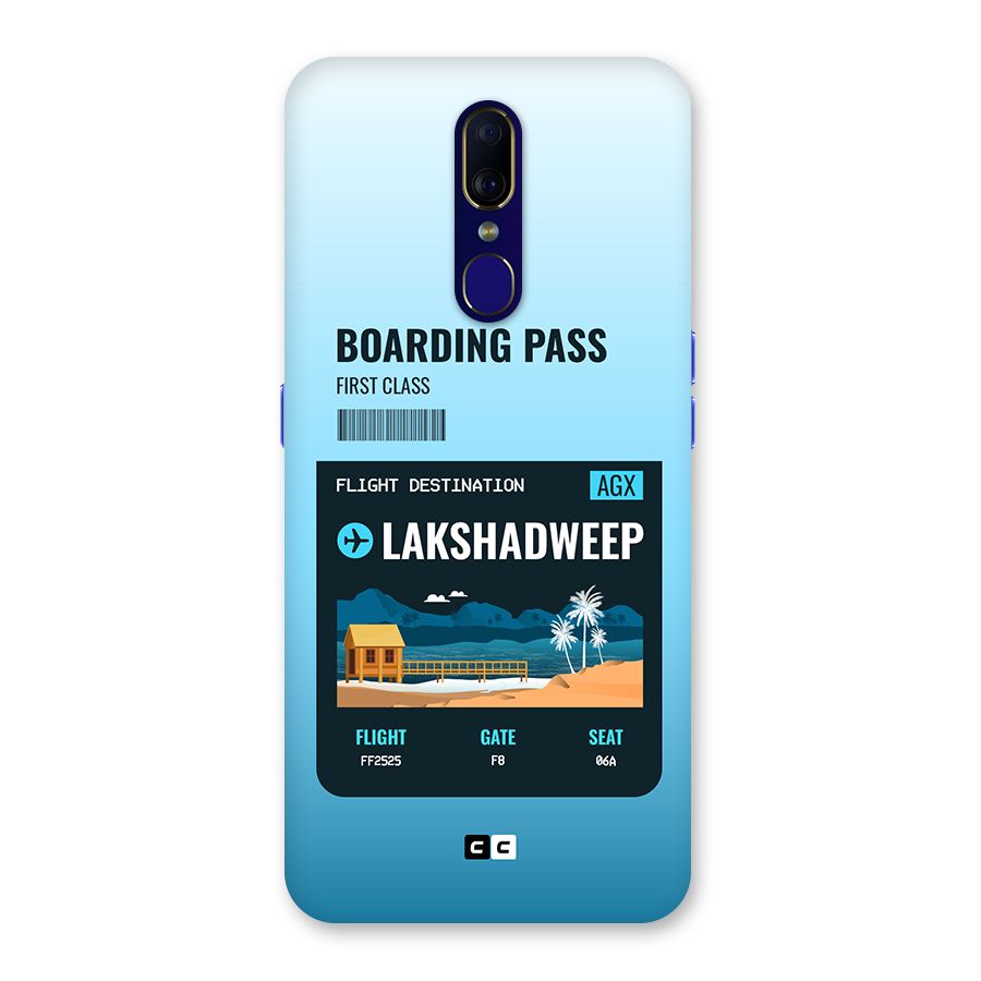 Lakshadweep Boarding Pass Back Case for Oppo A9