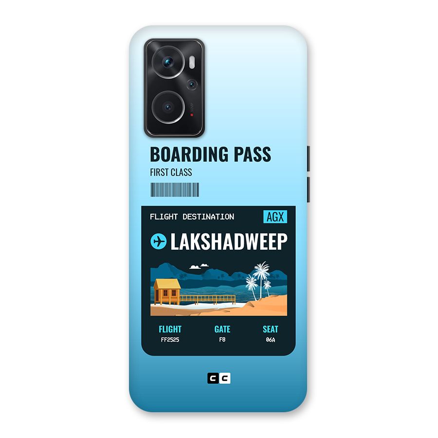 Lakshadweep Boarding Pass Back Case for Oppo K10 4G