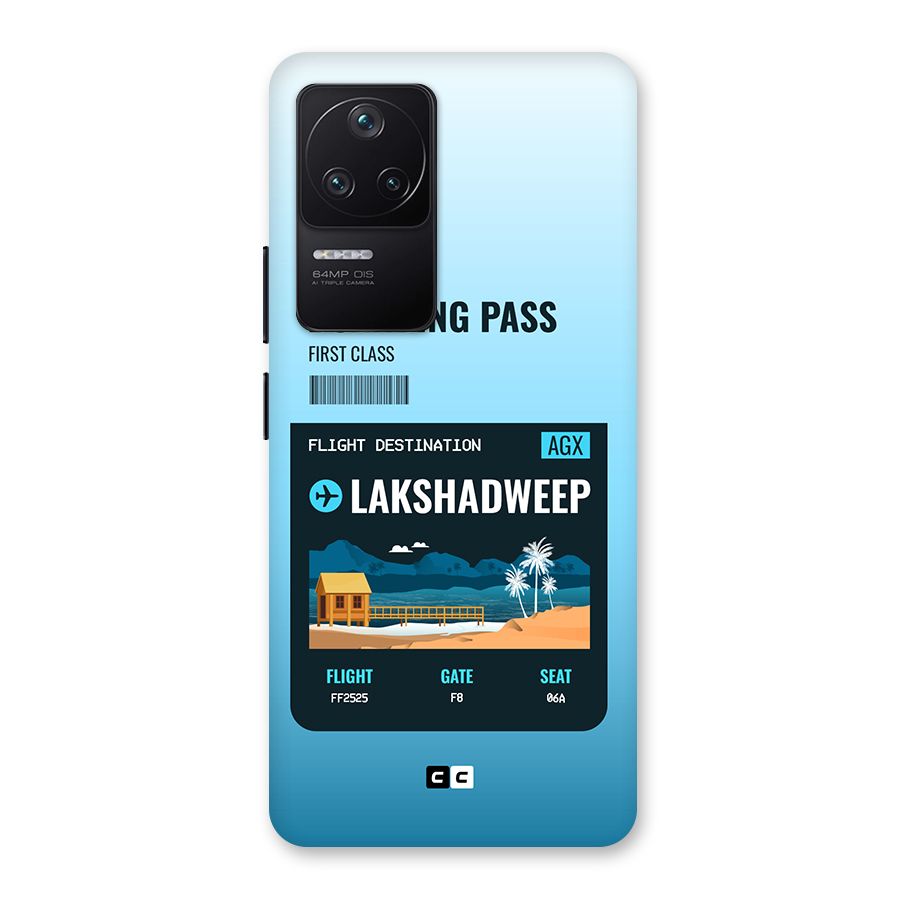Lakshadweep Boarding Pass Back Case for Poco F4 5G