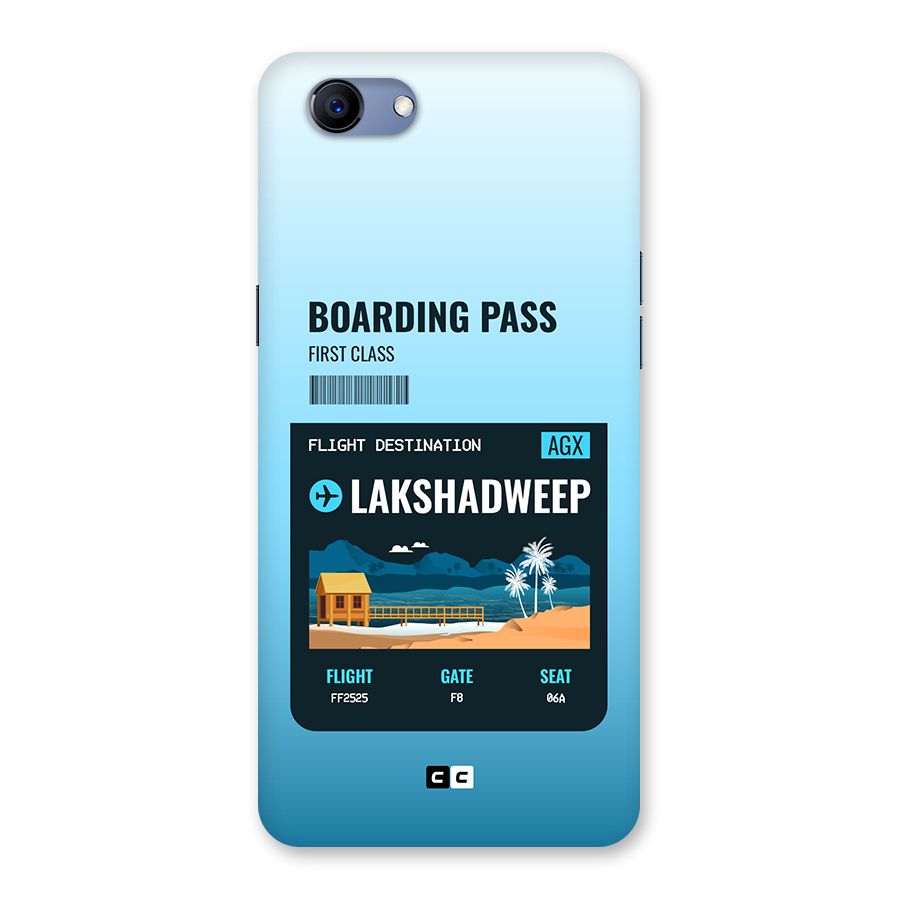 Lakshadweep Boarding Pass Back Case for Realme 1