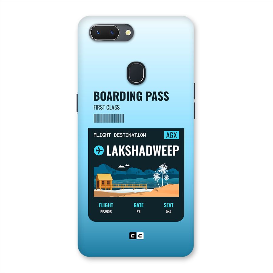 Lakshadweep Boarding Pass Back Case for Realme 2