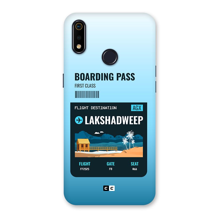 Lakshadweep Boarding Pass Back Case for Realme 3i