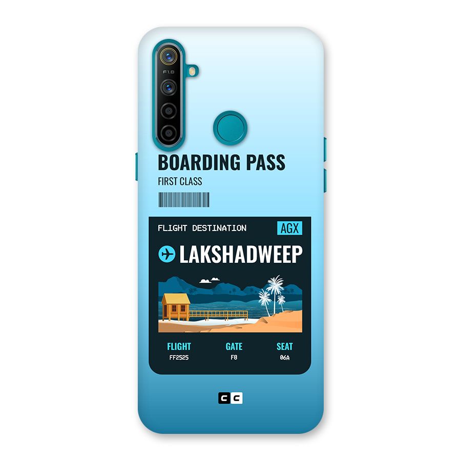 Lakshadweep Boarding Pass Back Case for Realme 5i