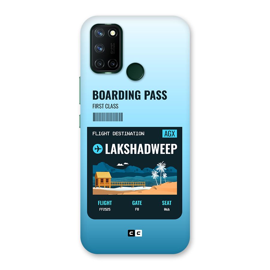 Lakshadweep Boarding Pass Back Case for Realme 7i