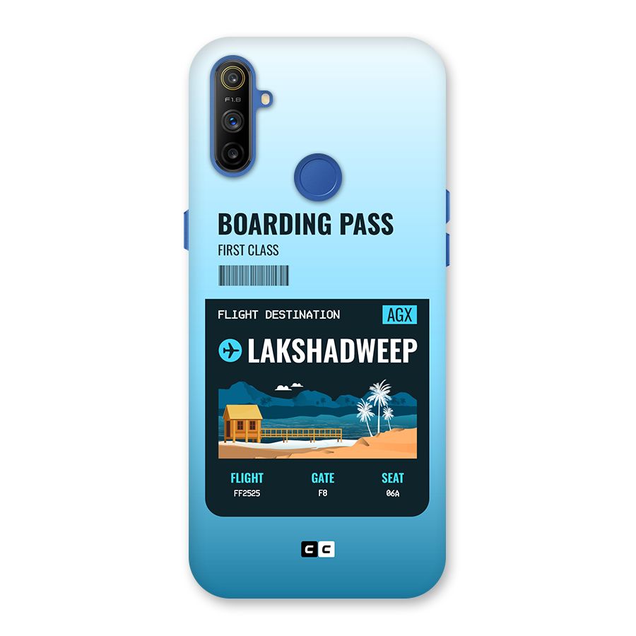 Lakshadweep Boarding Pass Back Case for Realme Narzo 10A