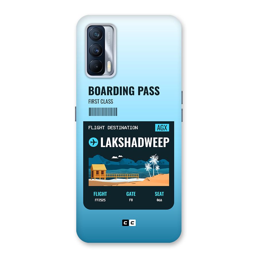 Lakshadweep Boarding Pass Back Case for Realme X7