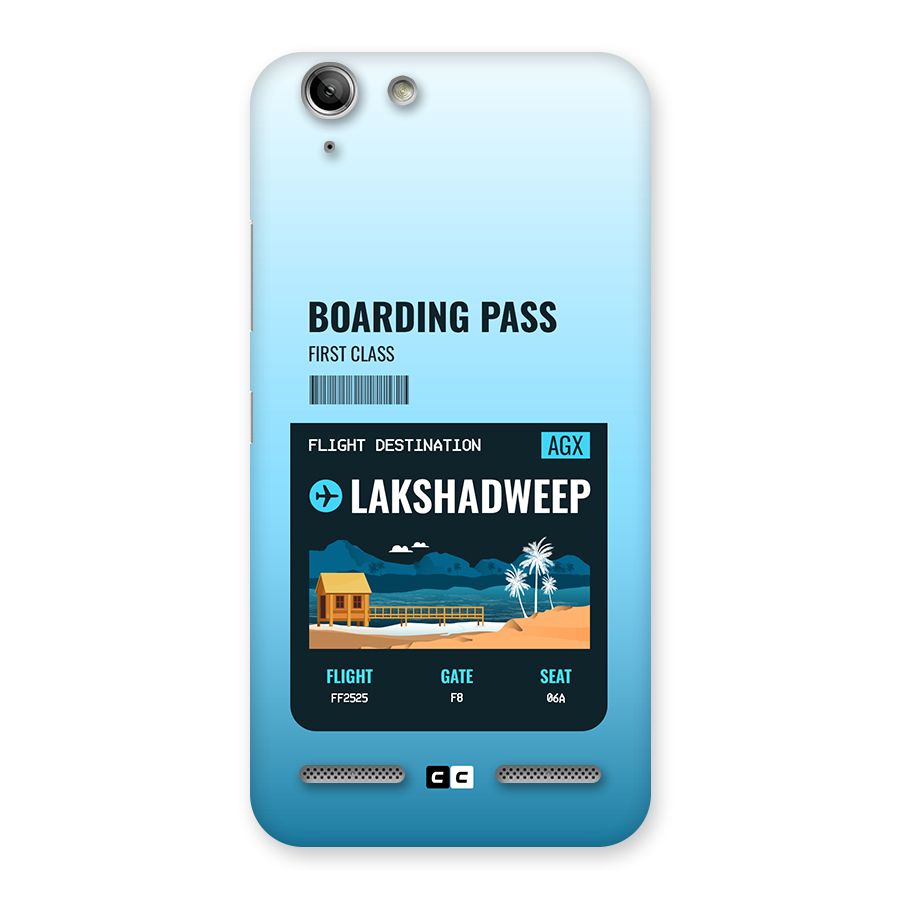 Lakshadweep Boarding Pass Back Case for Vibe K5