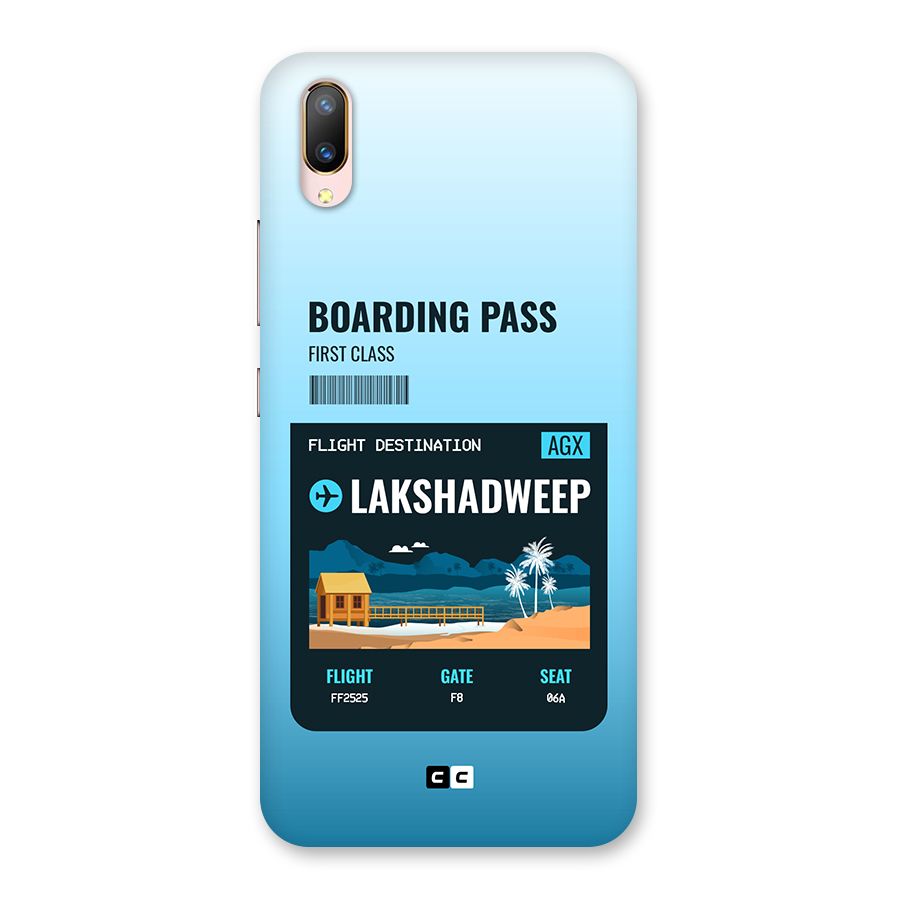 Lakshadweep Boarding Pass Back Case for Vivo V11 Pro