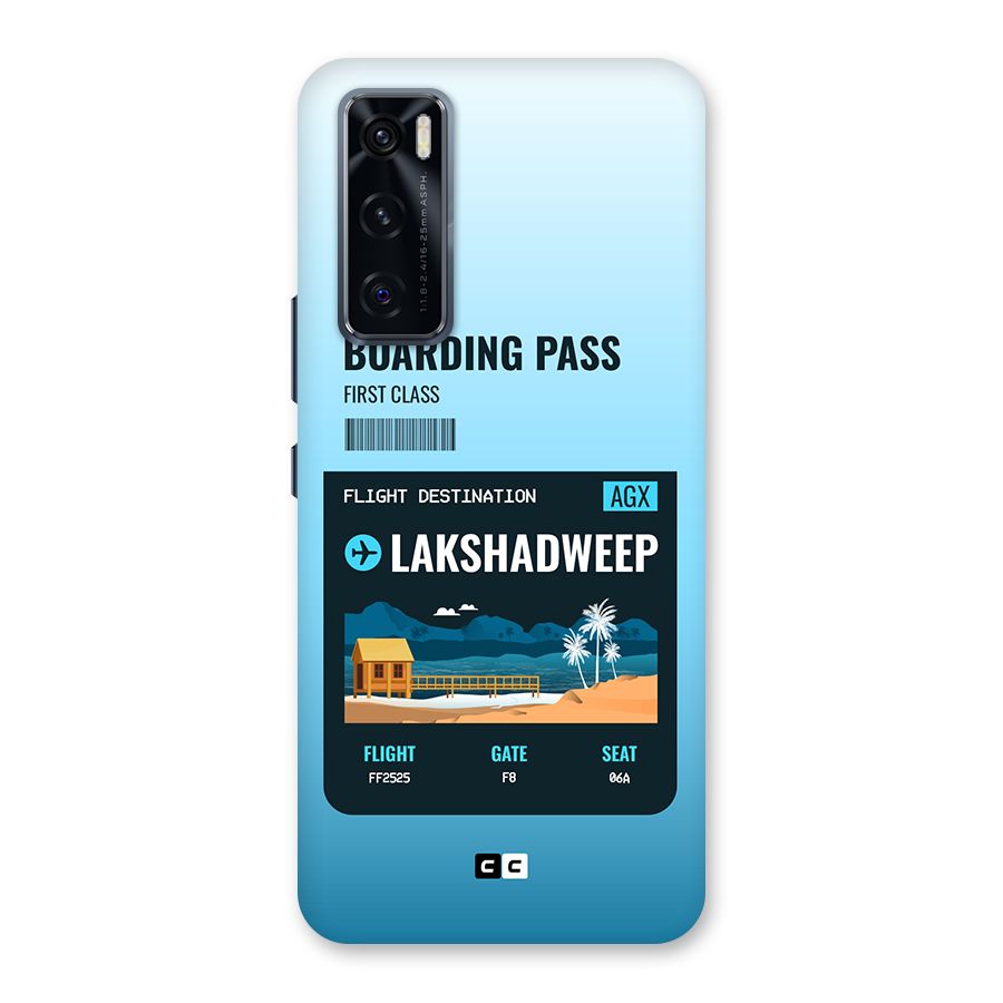 Lakshadweep Boarding Pass Back Case for Vivo V20 SE