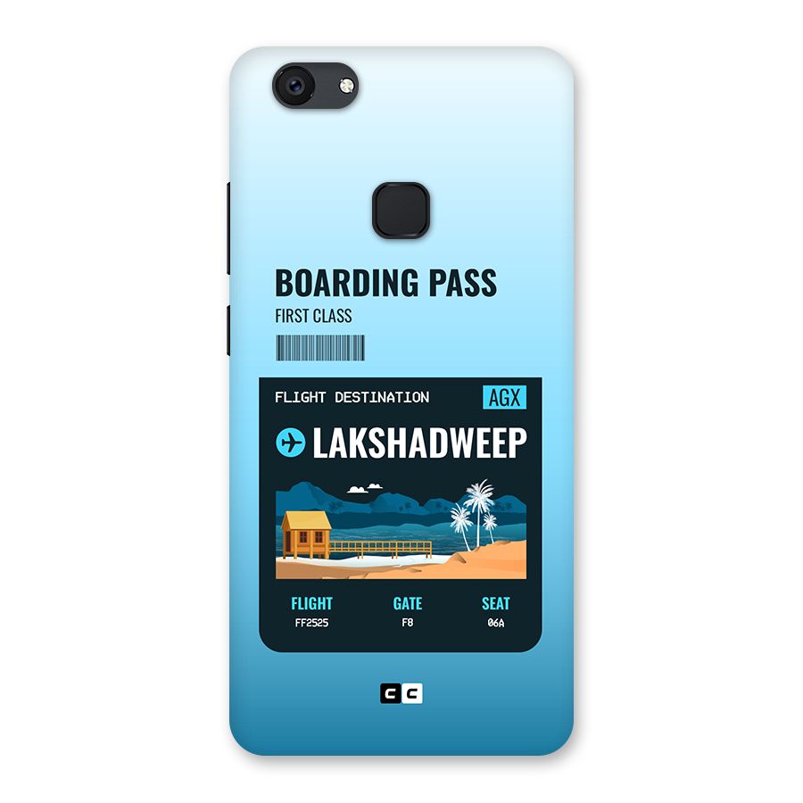 Lakshadweep Boarding Pass Back Case for Vivo V7 Plus