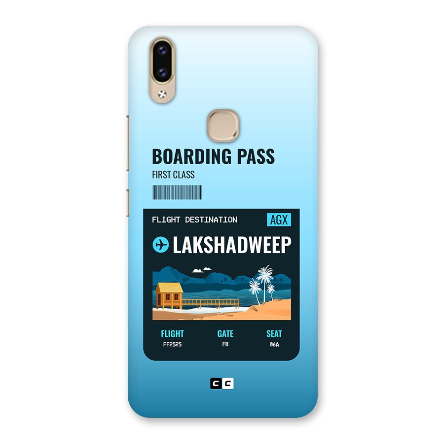 Lakshadweep Boarding Pass Back Case for Vivo V9 Youth