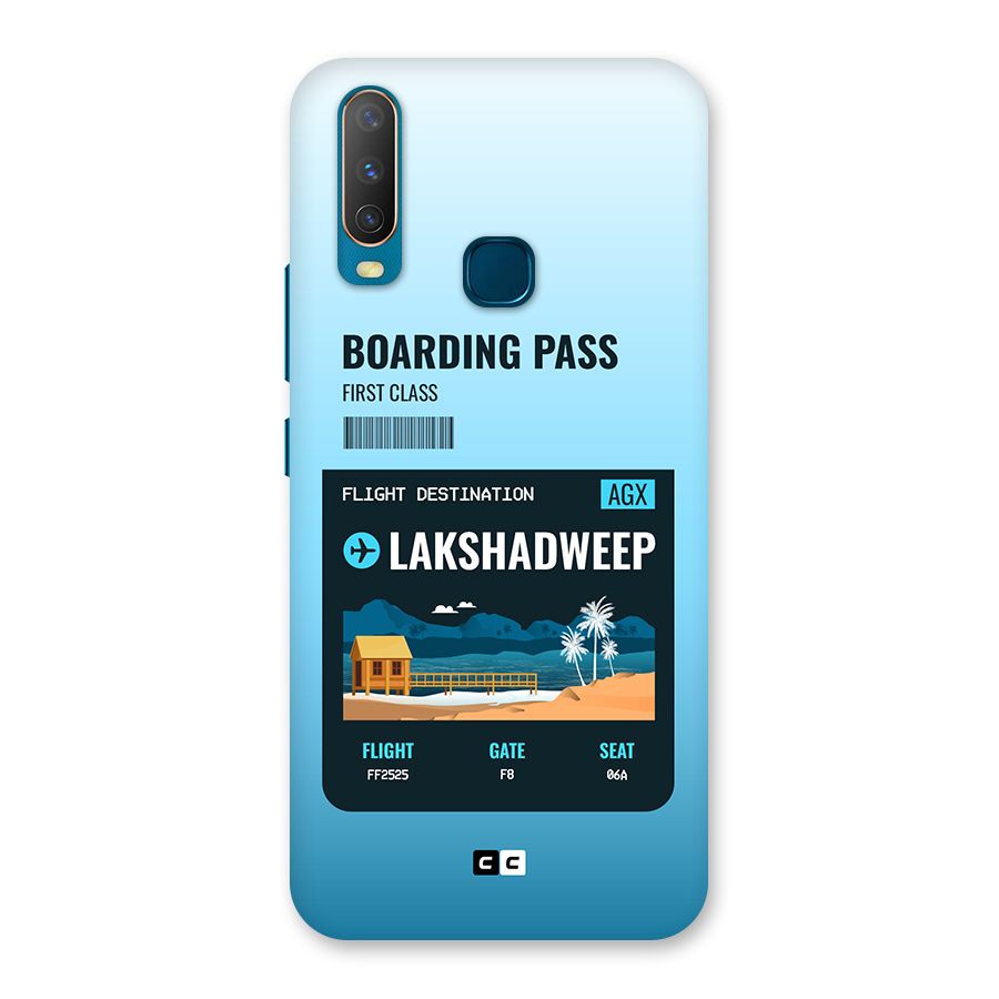 Lakshadweep Boarding Pass Back Case for Vivo Y11
