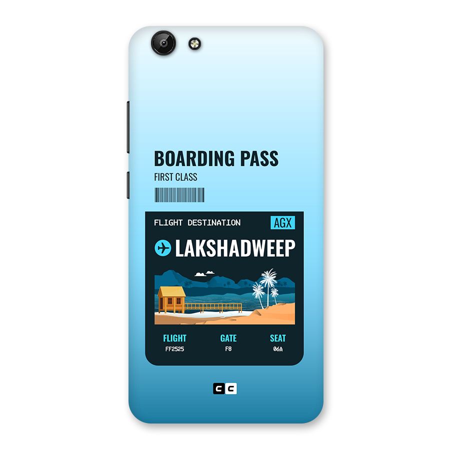 Lakshadweep Boarding Pass Back Case for Vivo Y69