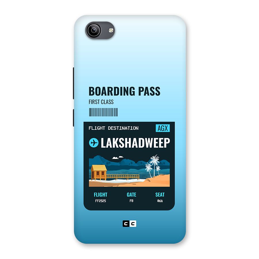 Lakshadweep Boarding Pass Back Case for Vivo Y81i