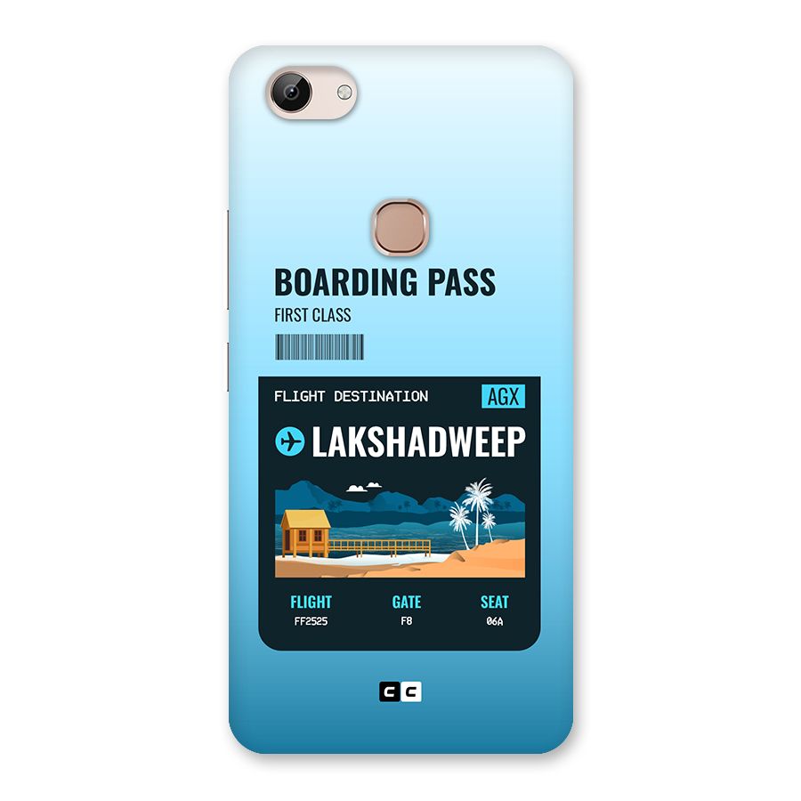 Lakshadweep Boarding Pass Back Case for Vivo Y83