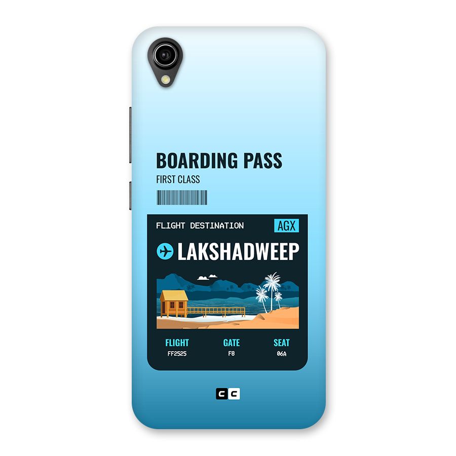 Lakshadweep Boarding Pass Back Case for Vivo Y90