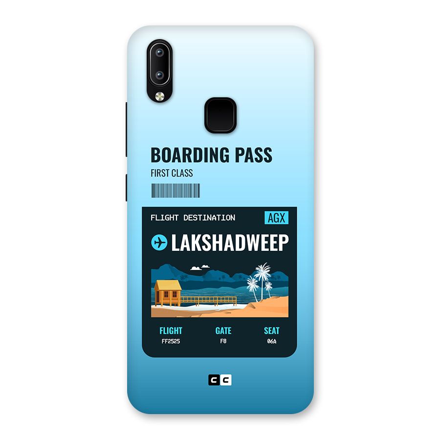 Lakshadweep Boarding Pass Back Case for Vivo Y93