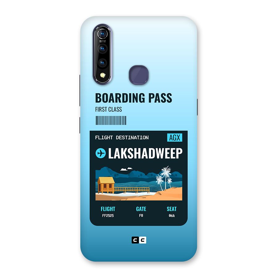 Lakshadweep Boarding Pass Back Case for Vivo Z1 Pro