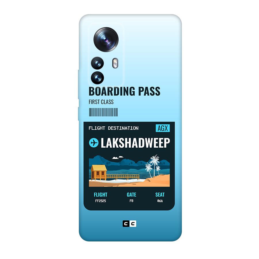 Lakshadweep Boarding Pass Back Case for Xiaomi 12 Pro
