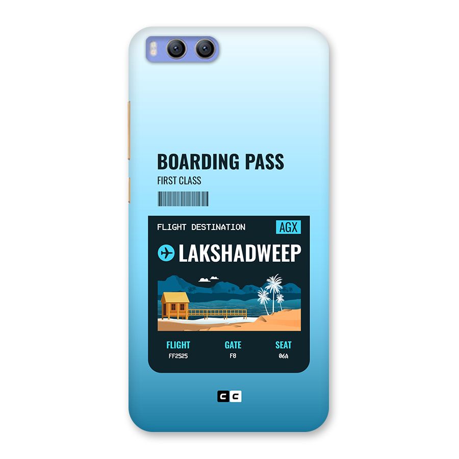 Lakshadweep Boarding Pass Back Case for Xiaomi Mi 6